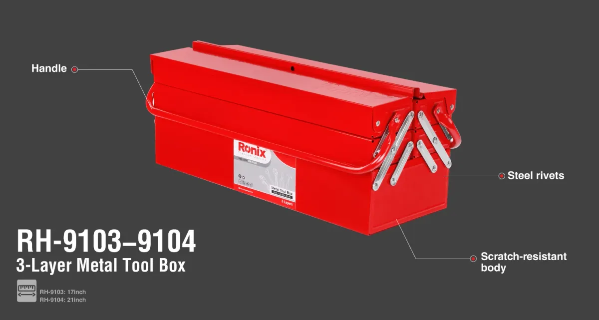 3-Layer Metal Tool Box